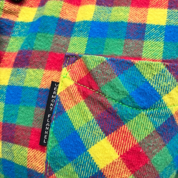 Ladies Vermont Flannel Shirt – Multicoloured Check, Long Sleeve Button-Down - Picture 5 of 9